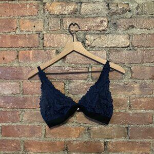 Target Blue and Black bralette
